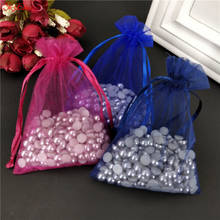 50pcs/lot 7x9 10x15 13x18cm Drawable Organza Gift Bag Wedding Christmas Candy Bags Jewelry Packaging Bags & Storage Pouches 5z 2024 - buy cheap
