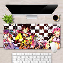 NO Game No Life Anime 60x30cm Mouse Pad Gamer Large Rubber Durable Gaming Locking Edge Keyboard pad Laptop Notebook Desk Mat 2024 - buy cheap