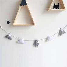 Nordic Felt Cloud Bear Garland Nursery Hanging String Party Banner Kids Room Wall Decor Pendant Baby Shower Ornament Photo Props 2024 - buy cheap
