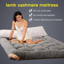 5cm Thickness Quilted Mattress Pad Lamb Velvet Fabric Soft Mattress For Student Dormitory Women's Children's Thickened Mattress 2024 - купить недорого