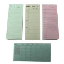 1Pc Day/Week/Month Plan Detailed List Memo Pad Notepad Journal Notebook Daily Memos Planner Stationery School Office Stationery 2024 - buy cheap