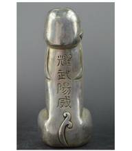 COPPER STATUE Handwork Collection Decoration Miao Silver Carve Penis & God Best Unique Statue 2024 - buy cheap