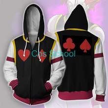 Cos School Hunter X Hunter Hoodies Hisoka Cosplay Hooded Jacket Men Women Sweatshirt Hisoka Costumes Coats 2024 - buy cheap
