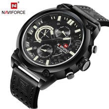 NAVIFORCE Men Watch Date Week Sport Mens Watches Top Brand Luxury Military Business Genuine Leather Quartz Male Clock Gift 9068 2024 - buy cheap