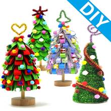 Homemade Delicate Christmas Tree For Home Decorations Kids Gift Artificial Christmas Tree New Year Activity Decoration 2024 - buy cheap