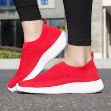 Fashion Women Flats Shoes Casual Comfortable Breathable Platform Sock Sneakers Lightweight Air Mesh Zapatos De Mujer Zapatos 2024 - buy cheap