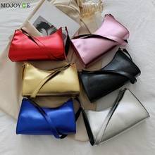 Mini bolso de hombro de piel sintética para mujer, bolsa de hombro con patrón de lichi, Color puro, Hobos 2024 - compra barato