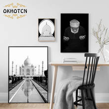 Taj Mahal Mosque Wall Art Canvas Painting Islam Muslim Arabic Nordic Posters And Prints Wall Pictures For Living Room Home Decor 2024 - buy cheap