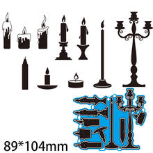 Metal Cutting Dies  CANDLES new for decoration card DIY Scrapbooking stencil Paper Craft Album template Dies 89*104mm 2024 - buy cheap