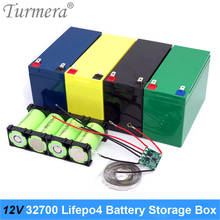 32650 32700 lifepo4-caixa de armazenamento de bateria, 1x4, suporte para 12v-7ah, fonte de alimentação ininterrupta e bateria de bicicleta eletrônica, turmera 2024 - compre barato