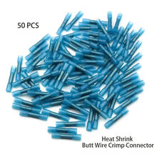 50pcs  AWG 22-10 Waterproof Heat Shrink Butt Connectors Electrical Wire e Cable Crimp Terminals Connectors Kit 2024 - buy cheap