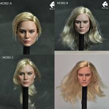 Heroine MC002 A/B/C/D, 4 стиля, масштаб 1/6, лепка для головы Brie Larson, подходит для 12-дюймовой экшн-фигурки, аксессуары для тела 2024 - купить недорого