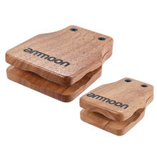 ammoon Large & Medium 2pcs Cajon Box Drum Companion Accessory Castanets for Hand Percussion Instruments 2024 - buy cheap