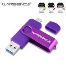 WANSENDA Usb 3.0 High Speed USB Flash Drive 128GB 256GB OTG Pen Drive 16GB 32GB 64GB Pendrive Smart Phone USB Stick Flash Drive 2024 - buy cheap