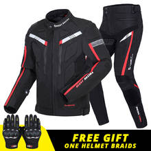 Jaqueta de motocicleta masculina, jaqueta para motocicleta motocross de outono e inverno, roupa protetora para moto, cor preta 2024 - compre barato