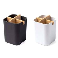 Bamboo Toothbrush Holder,Pen Holder, Pen Pot,Tough Toothbrush Caddy for Bathroom Storage 2024 - buy cheap