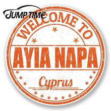 Jump Time for Ayia Napa Cyprus-pegatina de vinilo, etiqueta de equipaje de viaje, calcomanía para ordenador portátil, parabrisas trasero, accesorios impermeables para coche 2024 - compra barato