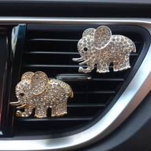 Bling Car Accessories Aroma Vent Clip Car Smell Car Perfume Air freshener In Car Ornaments Diamond Elephant Auto Interior Decor 2024 - buy cheap