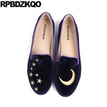 Slip On Ladies Large Size Kawaii Women 10 Chinese Embroidered Shoes 41 Embroidery 33 China Navy Blue Flats Loafers 2021 Velvet 2024 - buy cheap