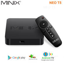 New Arrival MINIX NEO T5 TV BOX Amlogic S905X2 2G 16G Chromecast 4K Ultra HD Google Certified Android TV 9.0 Pie Smart TV BOX 2024 - buy cheap