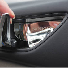 Накладка на крышку автомобильной дверной ручки, наклейка на внутреннюю отделку для Mazda Atenza CX5 CX-5 CX4 CX-4 AXELA 2016 2017 2018 2019 2024 - купить недорого
