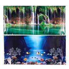 Blue Fresh Sea Background Aquarium Ocean Landscape Poster Fish Tank Background CNIM Hot 2024 - compre barato