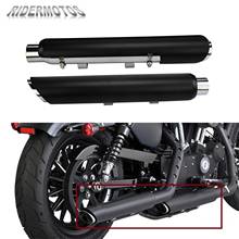 Motorcycle Exhuast Mufflers Shortshots Exhaust Pipes Black For Harley Sportster Forty-Eight 72 883 Superlow XL Iron 2014-2020 2024 - buy cheap