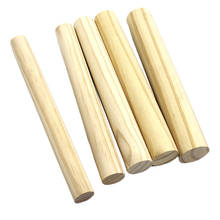 5 pcs Wooden Sticks DIY Wooden Crafts Sticks Pole Pine Wood Rod Wooden Architecture Model Material Supplies Stick 2024 - buy cheap