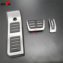3pcs/set Stainless Steel Gas Fuel Brake Foot Footrest Pedal Pad Plate Cover Trim Kit For Audi A6 A6L C8 4K 2019 AT LHD 2024 - buy cheap