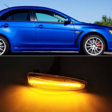 Car Flashing 1Set For Mitsubishi Lancer Evolution Evo X Outlander Sport RVR ASX Mirage LED Fender Side Marker Turn Signal Lights 2024 - buy cheap