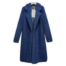 Women Winter Thick Warm Fluffy Long Fur Jackets Casual Faux Fur Teddy Coat Female  Plus Size Lapel Shaggy Outwear 3XL 2024 - buy cheap