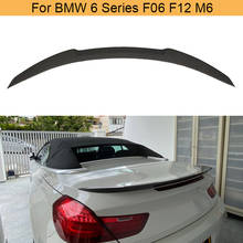 Car Rear Trunk Spoiler Wing for BMW 6 Series F06 F12 Sedan Coupe 2012 - 2016 Trunk Boot Lid Wing Spoiler Not F13 Carbon Fiber 2024 - buy cheap