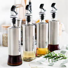 Gravity sensing leak-proof oil bottle soy sauce vinegar wine glass bottle thickened home kitchen sesame oil bottle oil pot set 2024 - buy cheap