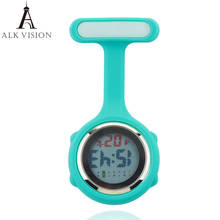 ALK Silicone Digital Nurse Watches Fob Pocket Watches Lapel Nursing Brooch Clock Doctor Nurse Gift Timepiece Dropshopping Unisex 2024 - buy cheap