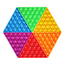 Brinquedo de emergência contra ansiedade, de silicone divertido, brinquedo sensorial para adultos e crianças, de 6 cores 2024 - compre barato
