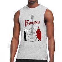 Flamenco tank tops colete sem mangas flamenco espanhol música dança guitarra das mulheres homem dragão freelance illustrator 2024 - compre barato