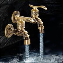 Brass Antique Bronze outside tap washing machine faucet toilet bib cocks,tap,Decorative Outdoor Garden Faucet 2024 - buy cheap