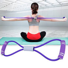 Expansor de pecho de resistencia para Yoga, cuerda de tracción para entrenamiento muscular, 8 palabras 2024 - compra barato