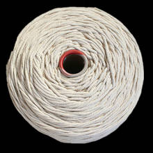 Macrame Cord 1000g 3mm 100%Cotton Rope Thickness Hand-Woven Tapestry Thread Bag Strap Tag Tied Decoration Diy Rope Natural White 2024 - buy cheap