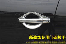 Para mitsubishi asx 2010-2018 abs chrome maçaneta da porta tigela alça capa protetora guarnição estilo do carro 2024 - compre barato