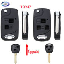 2/3 Button Replacement Shell Folding Flip Remote Key Case Fob For Toyota Yaris Carina Corolla Avensis  SWITCH TOY47 Blade 2024 - buy cheap