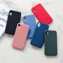 Matte Case For Samsung Galaxy A6 A8 Plus J6 J8 2018 J4 Plus 2018 S8 S9 S10 S20 Plus S20 Ultra Soft Candy color Silicone Cover 2024 - buy cheap