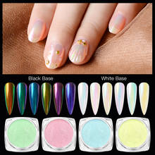 Mirror Powder 6 Color Ice Transparent Nail Chrome Uv Gel Pigment Magic Dust Powder Laser Nail Art Decorations Chameleon 2024 - buy cheap