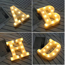 3D Luminous LED Letter Night Light Creative 26 English Alphabet Number Battery Lamp Romantic Wedding Party Decoration 2024 - buy cheap