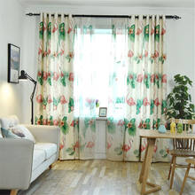 Flamingo Curtains For Living Room Bedroom Kitcken Window Treatment Home Blackout Cortains Animal Drapes 2024 - buy cheap