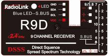 Radiolink-receptor de 9 canales DSSS 2,4G R9D, soporte upgrand S.BUS compatible con AT9 y AT10 transmisor para bricolaje QAV250/ZMR250 2024 - compra barato