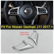Lapetus para nissan qashqai j11 2017 - 2020 abs estilo do carro volante botão quadro capa guarnição 2 pces/2 cor para a escolha 2024 - compre barato