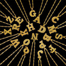 Женское Ожерелье с надписью FNIO, A-Z ожерелье золотого цвета с буквенным алфавитом, подарок для лучшего друга, модные ювелирные изделия в стиле бохо 2024 - купить недорого