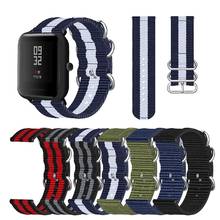 Correa de nailon para Amazfit Bip S Lite gts gtr, pulsera para xiaomi Amazfit GTR, 42mm, 47mm, Pace Stratos 3 2S, 20/22mm 2024 - compra barato