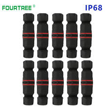 10Pcs IP68 Waterproof Terminal Block  Electrical Wire Cable Connector Outdoor Plug Socket 2pin 3pin 4pin Quick Connecting 2024 - buy cheap